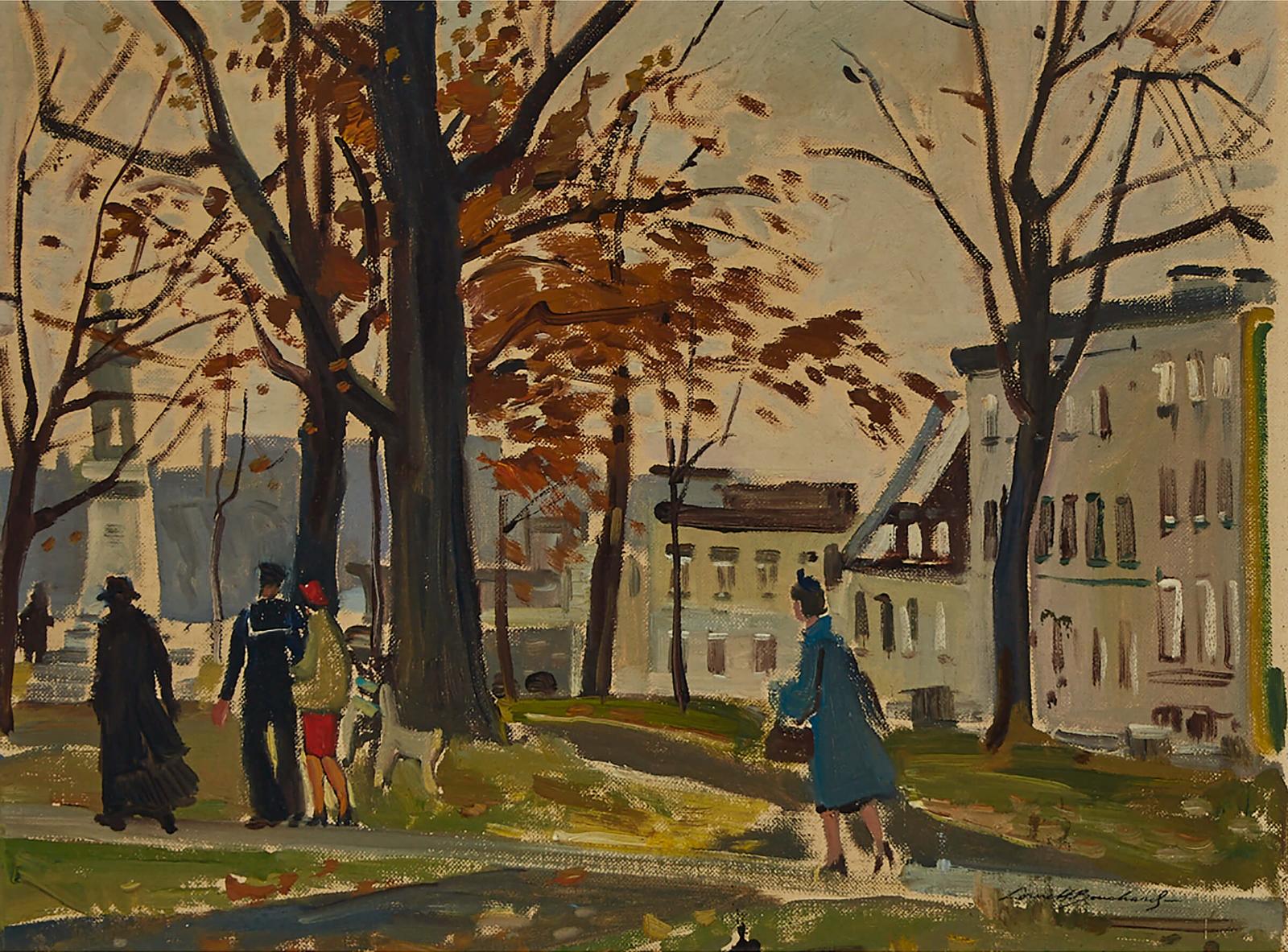 George Lorne Holland Bouchard (1913-1978) - Parc Montmorency, Autumn, Quebec City - 1955