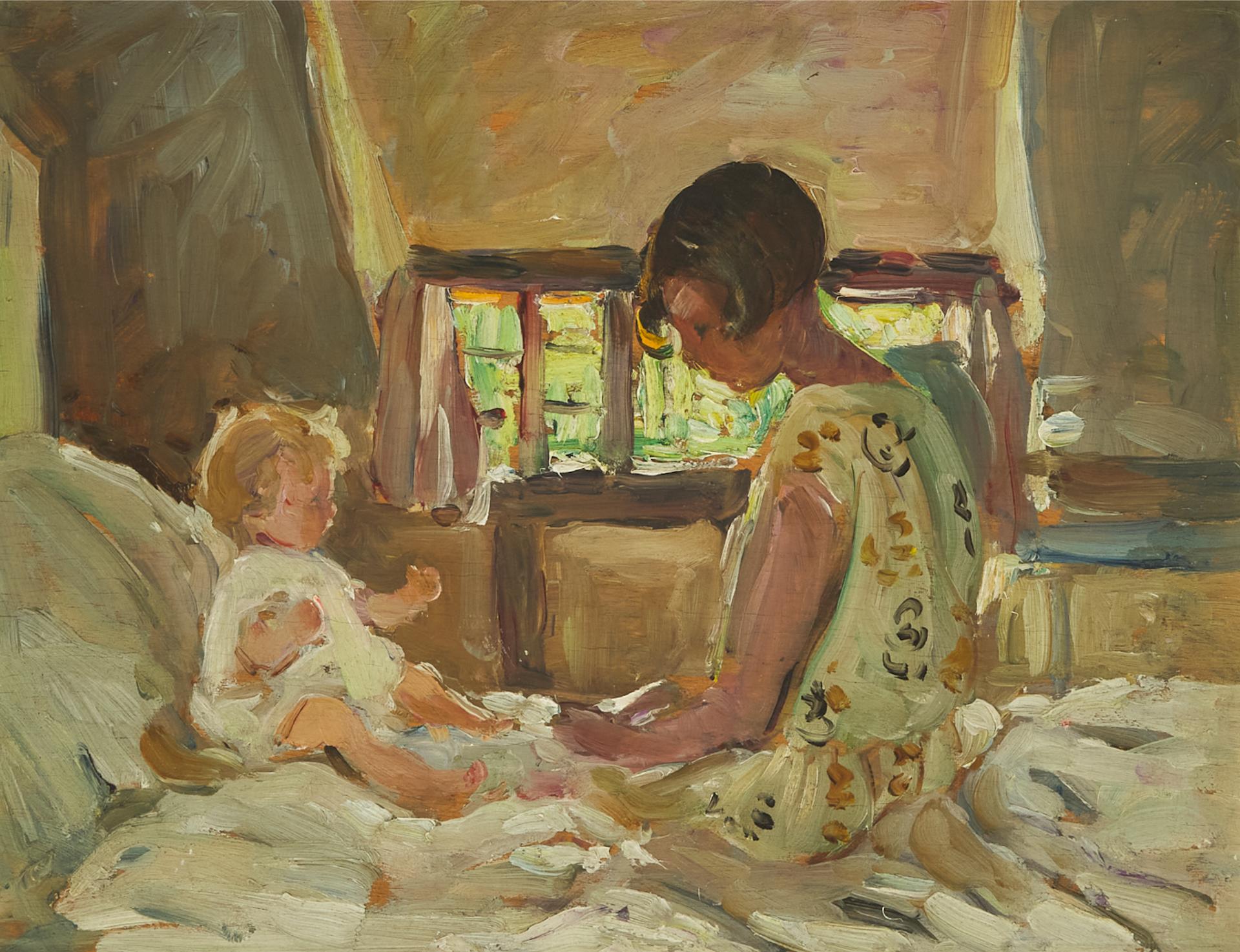 Dorothea Sharp (1874-1955) - Cottage Interior, Blewbury, Berkshire