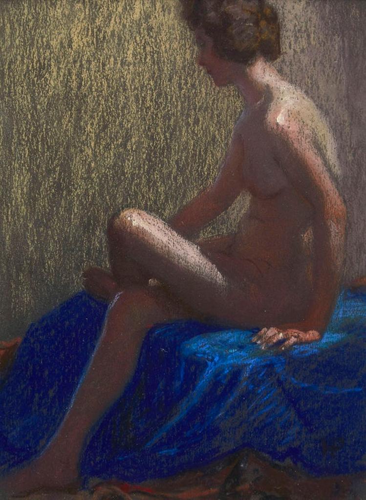 Herbert Sidney Palmer (1881-1970) - Seated Nude, Side Facing