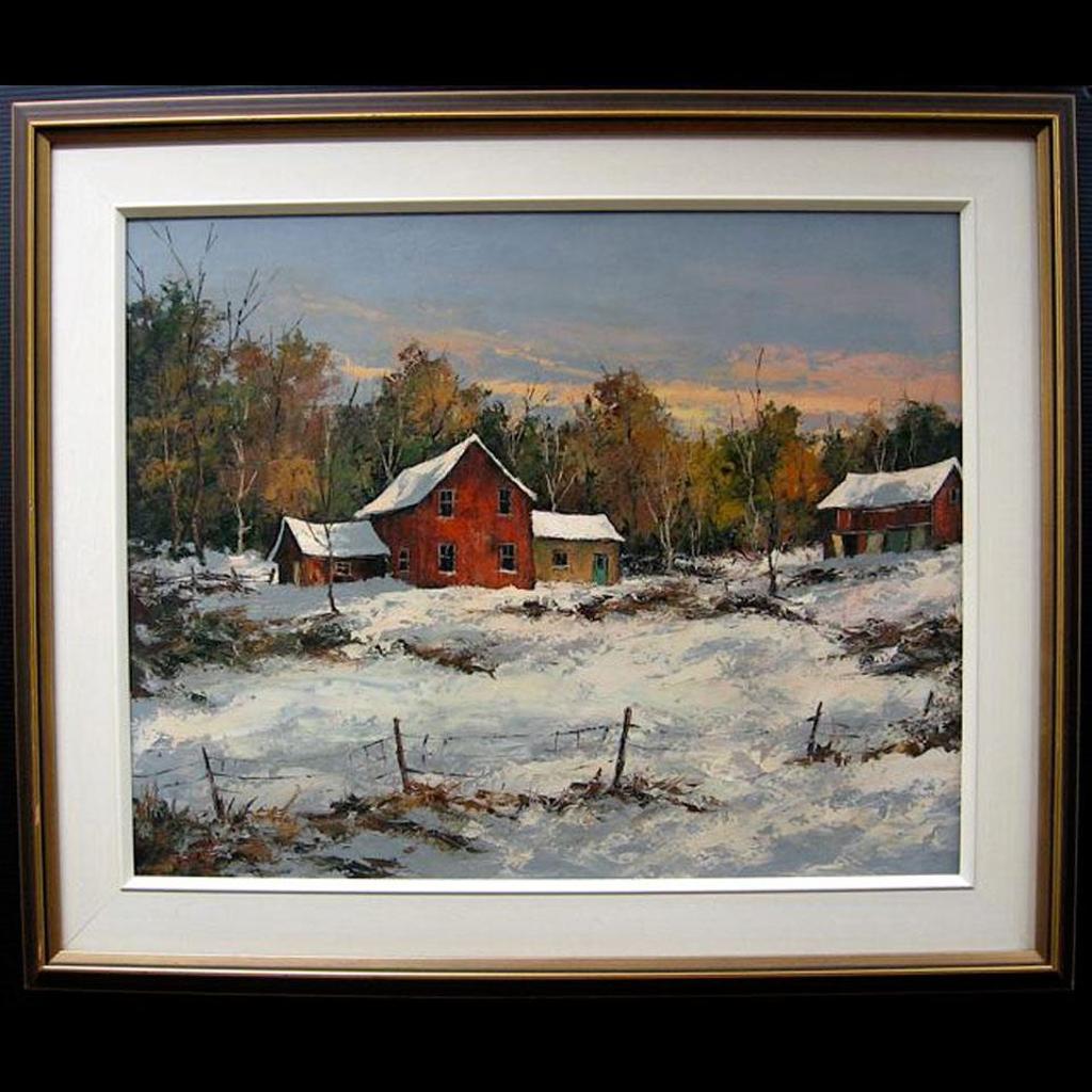 Wilf Franks Griffiths (1917-2000) - Red House In Haliburton
