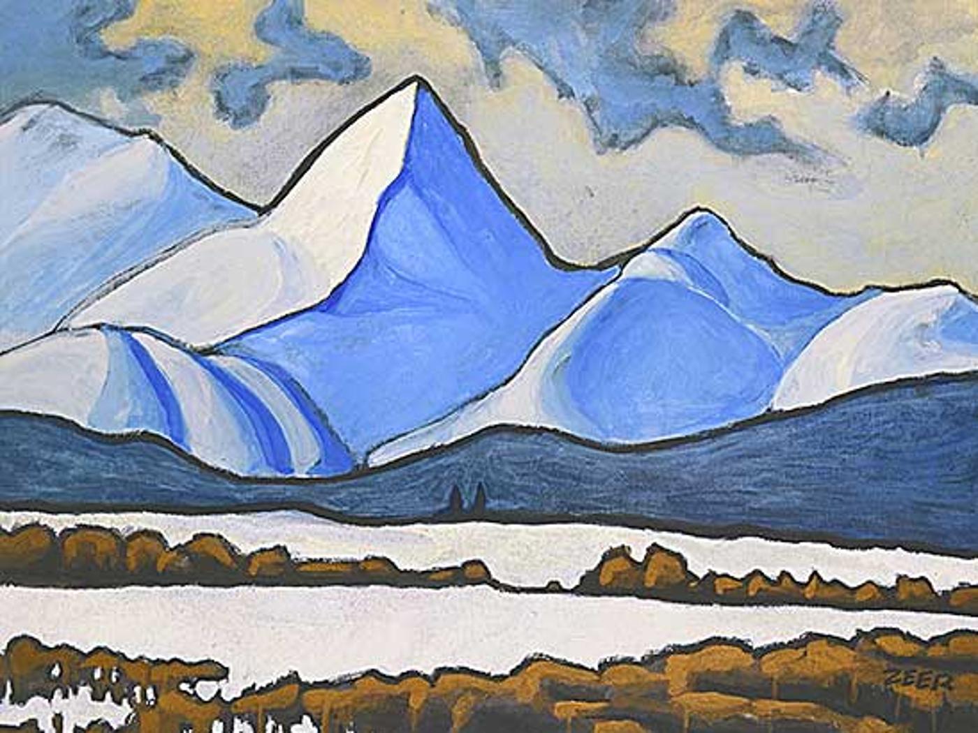 Rob Zeer (1956) - Mount Glasglow, Opal Range Kananaskis