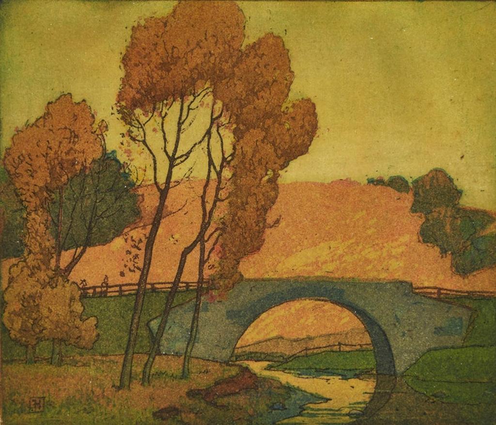 Frederick Stanley Haines (1879-1960) - Crossing the Bridge