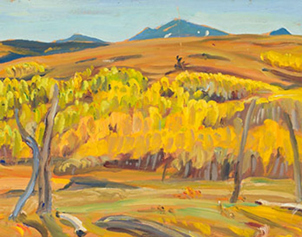 Alexander Young (A. Y.) Jackson (1882-1974) - Autumn Landscape with Mountains in the Background