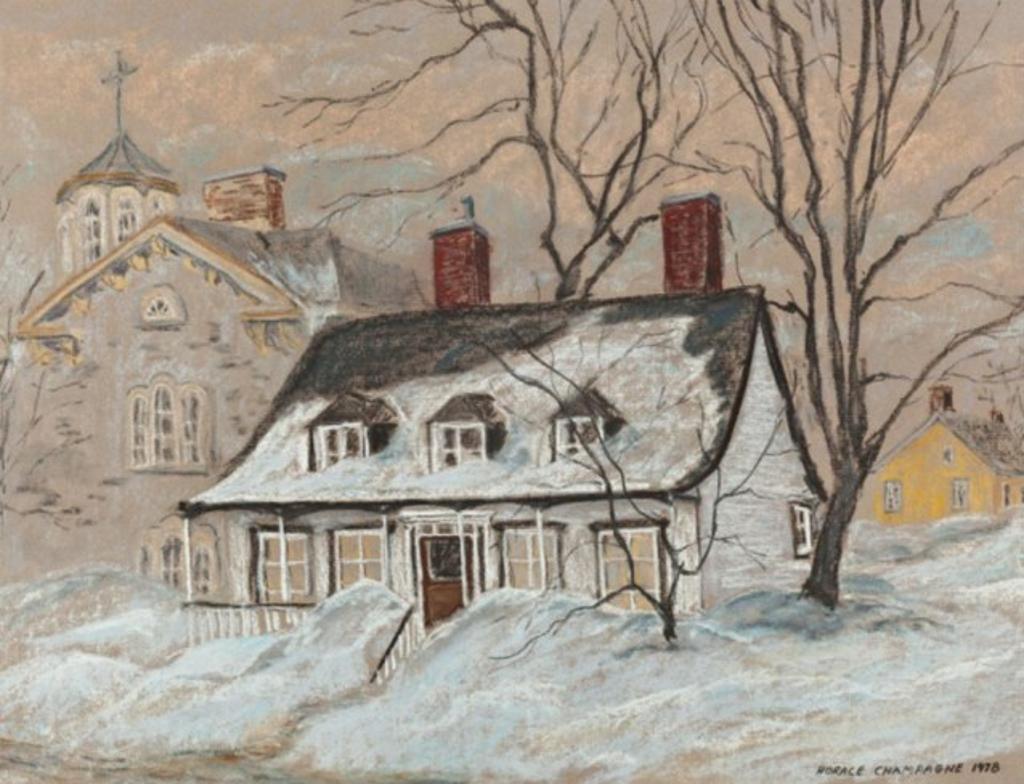 Horace Champagne (1937) - Old House, Quebec