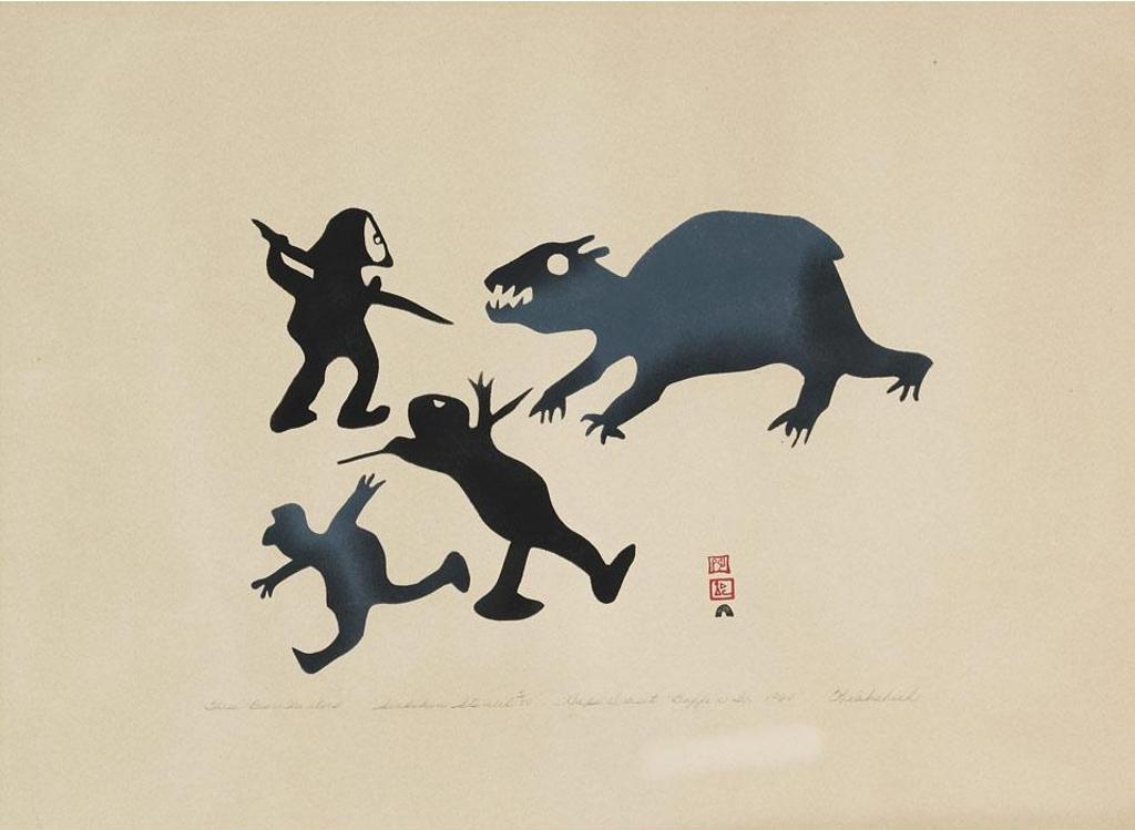Kiakshuk (1886-1966) - Three Bear Hunters
