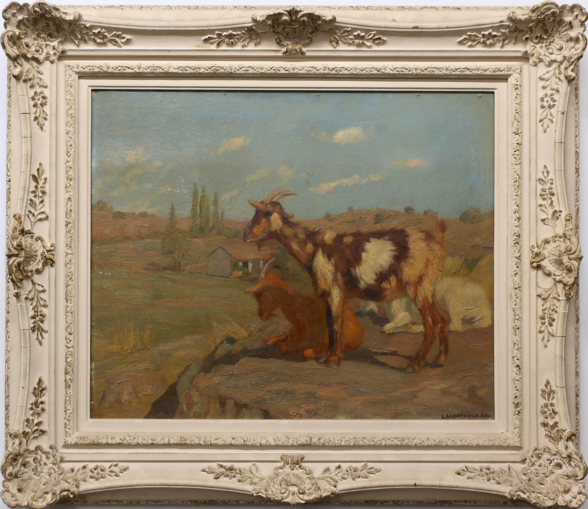 Luis A. Cordiviola - Untitled (Goats On Edge Of Cliff)