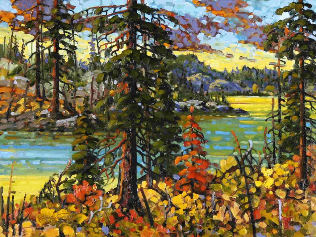 Rod Charlesworth (1955) - Autumn Shores, Cathedral Park