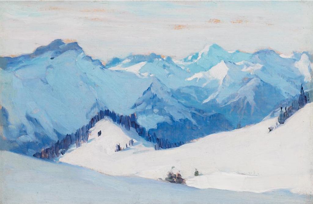 Clarence Alphonse Gagnon (1881-1942) - Villars, Suisse (1911)