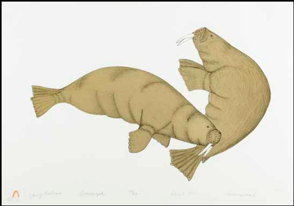 Kananginak Pootoogook (1935-2010) - Young Walrus