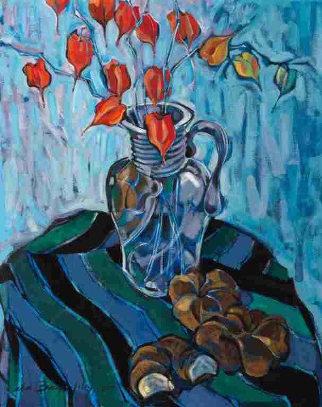 Aba Bayefsky (1923-2001) - Buns and Chinese Lanterns (1987)