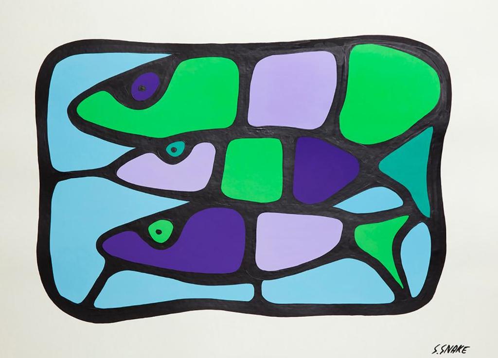 Stephen Snake (1967) - Untitled - Three Fish