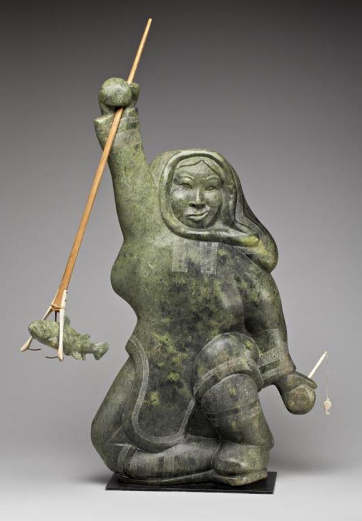 Osuitok Ipeelee (1923-2005) - Woman Fishing