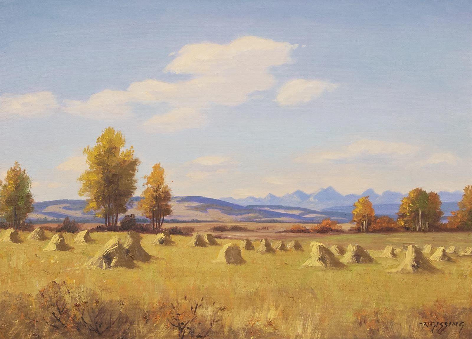 Roland Gissing (1895-1967) - Harvest Field, Alta