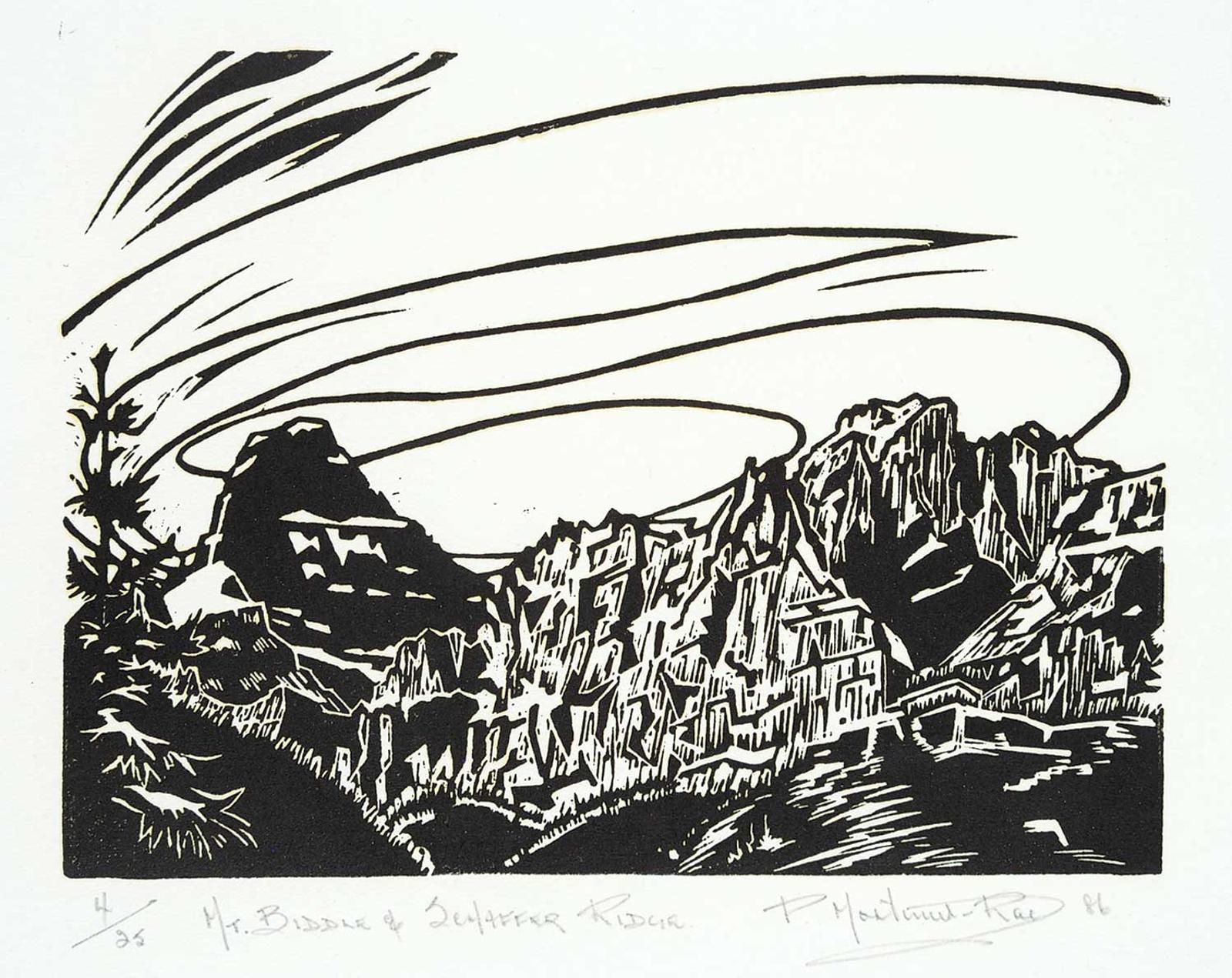 Peter Mortimer-Rae (1931) - Mount Biddle and Schaffer Ridge  #4/25