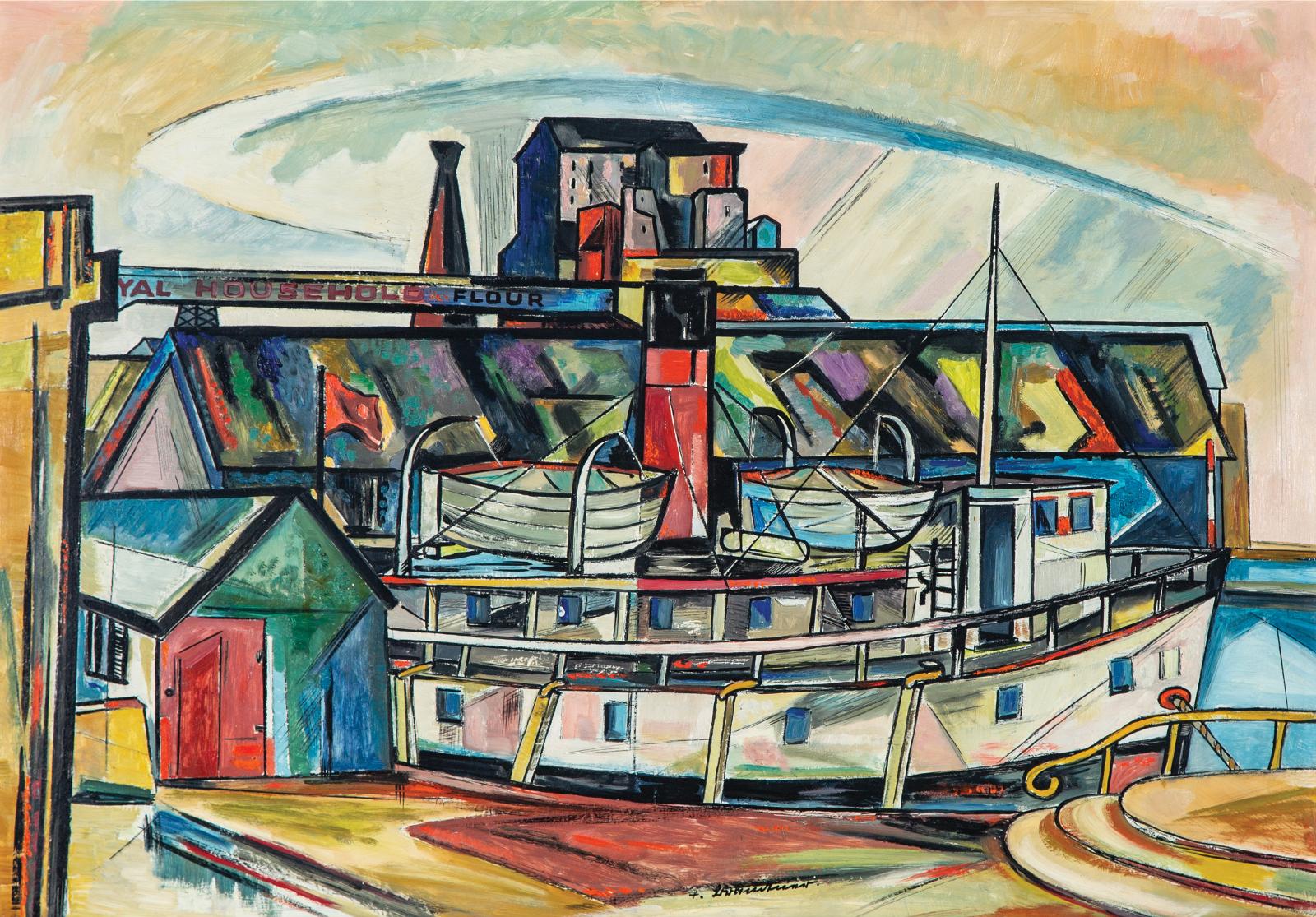 Fritz Brandtner (1896-1969) - Port Of Montreal (Royal Household Flour, Montreal)