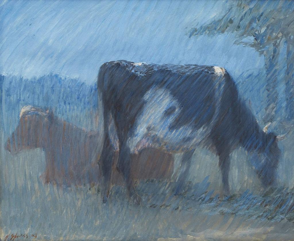 Harry Spiers (1869-1947) - Cows in Pasture