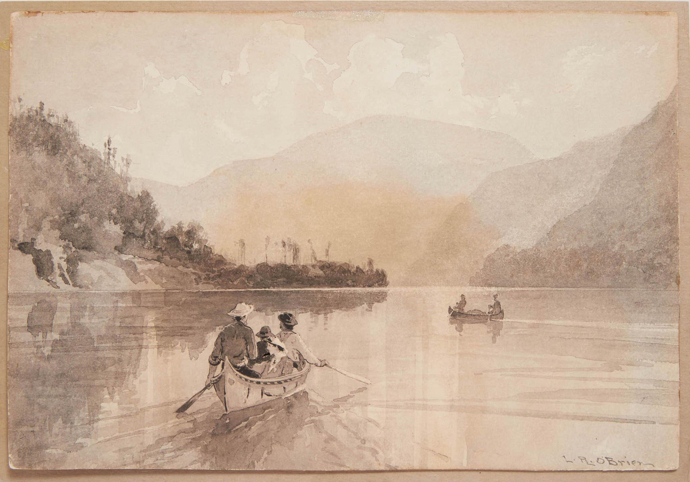 Lucious Richard O'Brien - Voyageurs On The St. Maurice River