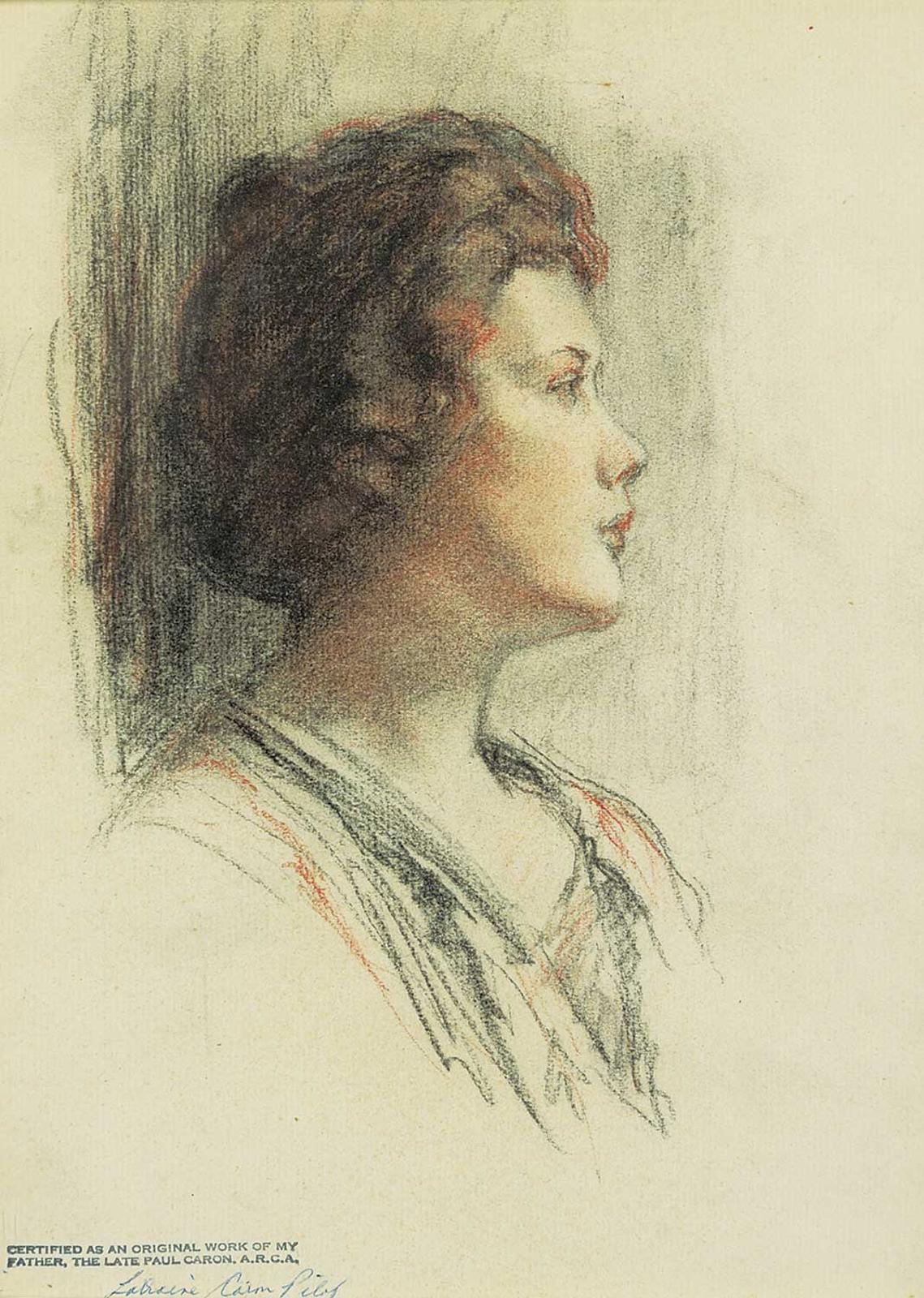Paul Archibald Octave Caron (1874-1941) - Woman in Profile