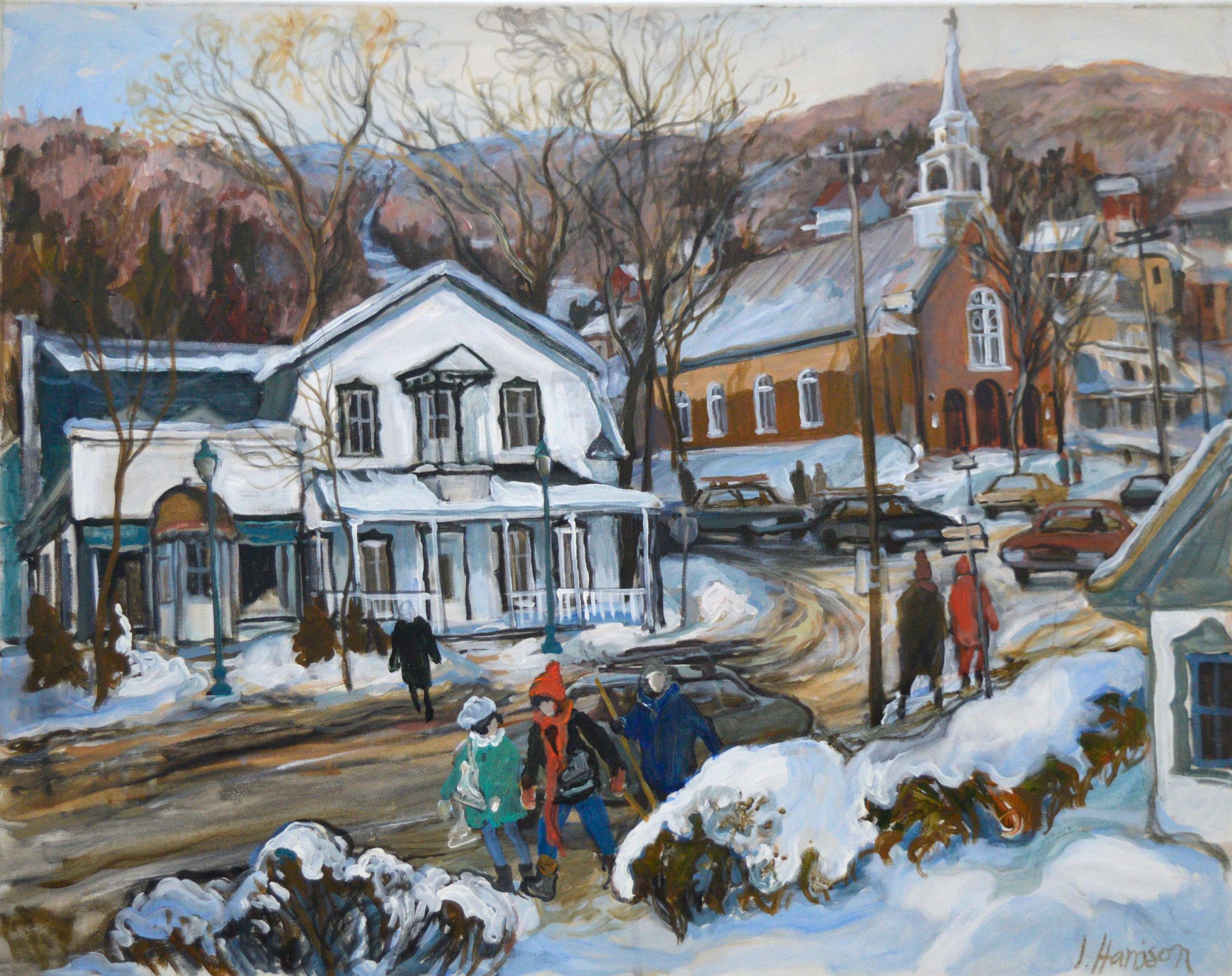 Ingrid Harrison (1935) - Village de campagne en hiver