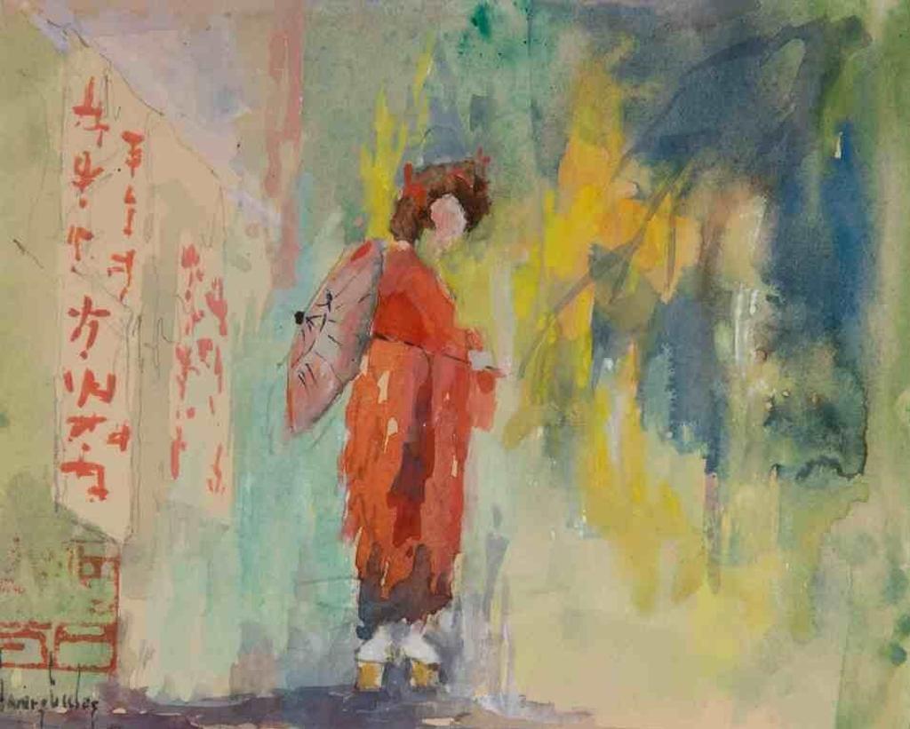 James Eccles (1909-1969) - Woman with Parasol