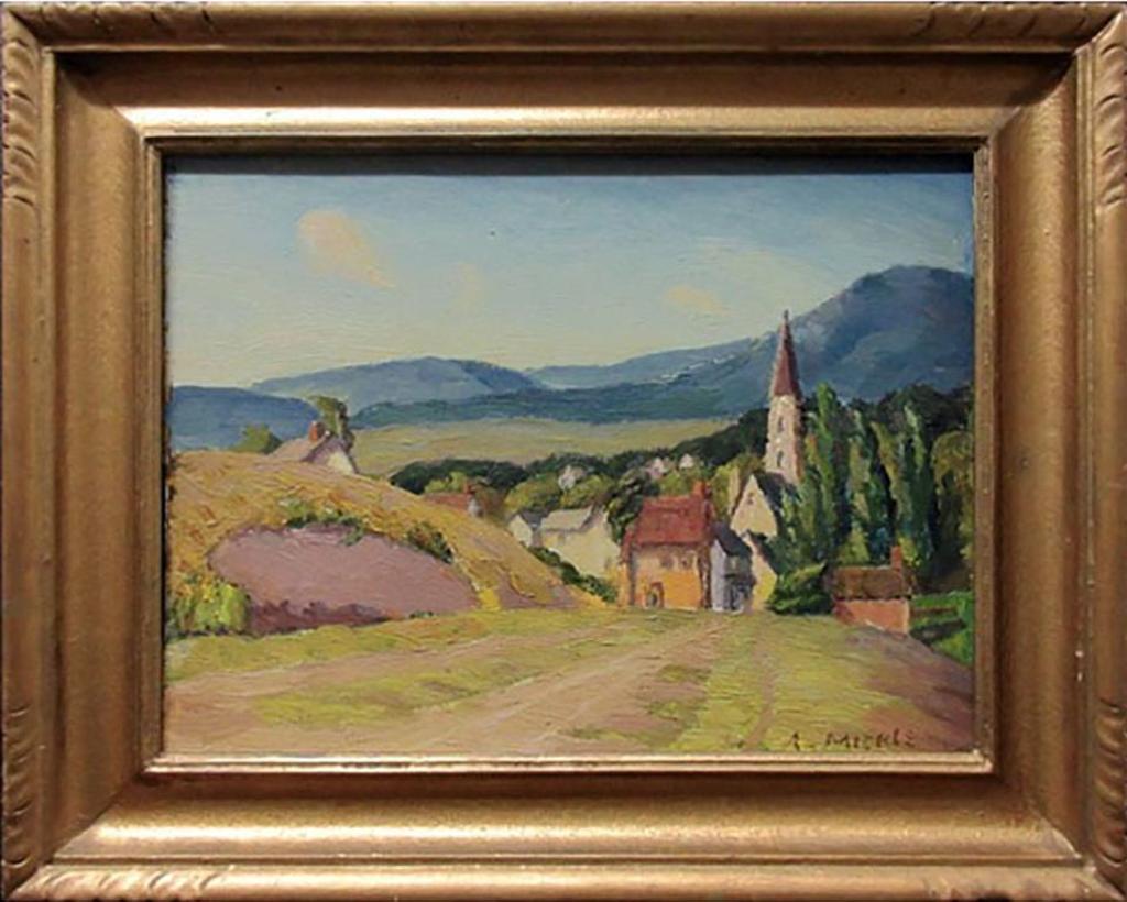 The Village Of Rock Island, Quebec by artist Alfred Ernest Mickle