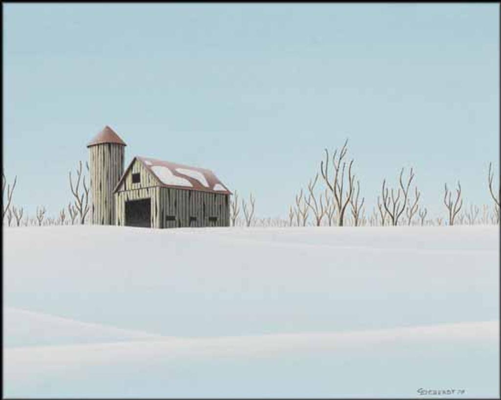 Christian Deberdt (1947-2011) - Barn in Landscape