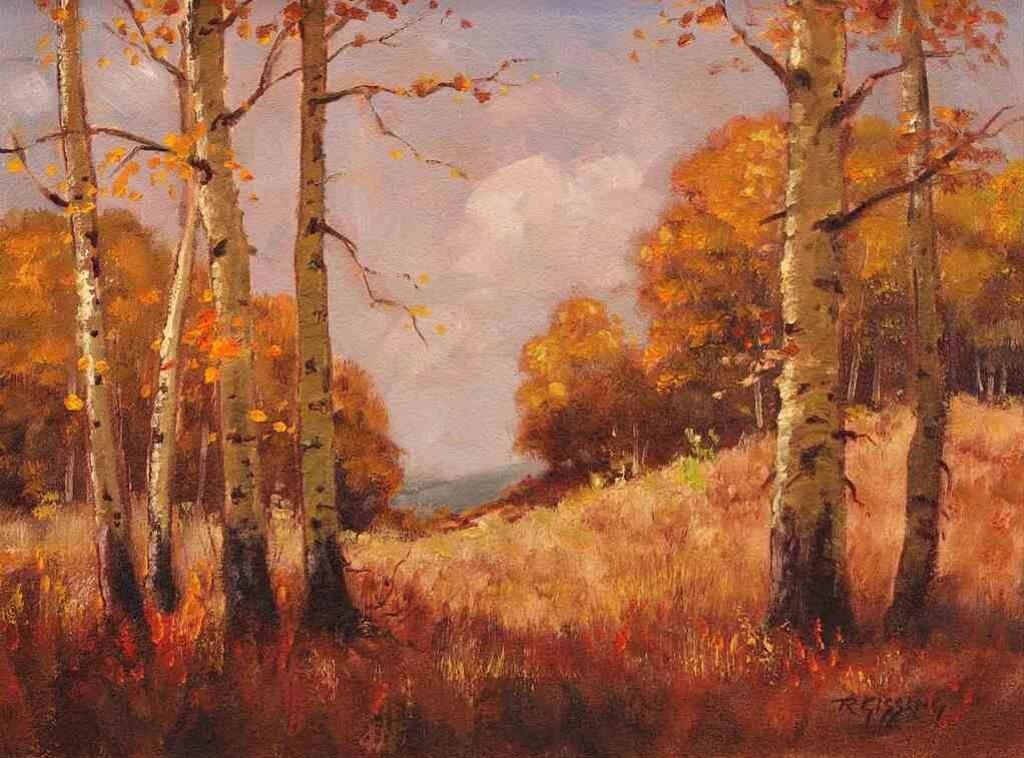 Roland Gissing (1895-1967) - Autumn Glow; 1965