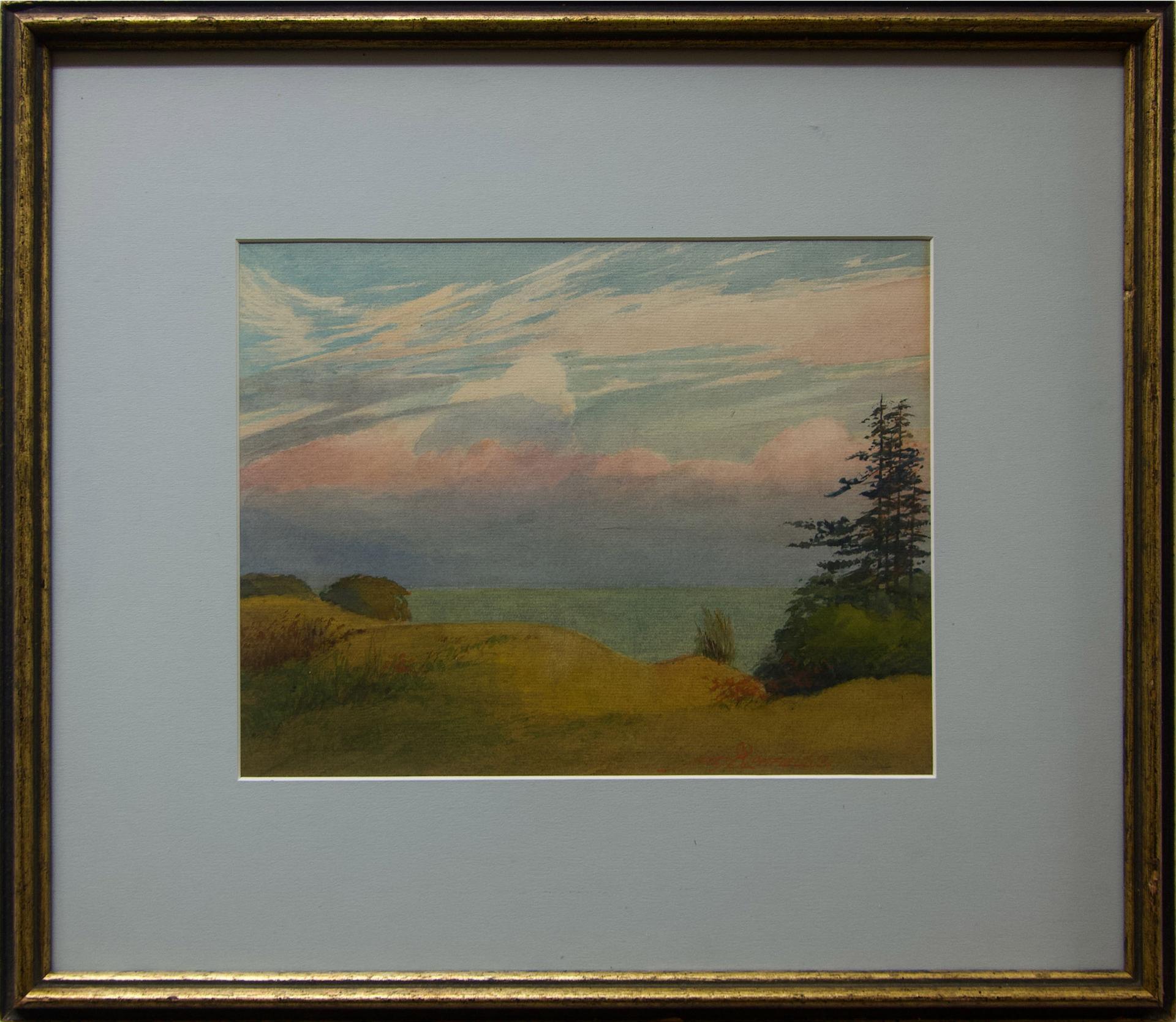 James Jerris Blomfield (1872-1951) - Untitled (Coastal View -  Evening Approaching)