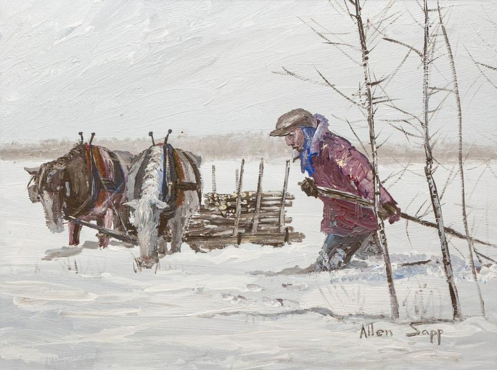 Allen Fredrick Sapp (1929-2015) - Getting Willow Pickets out of the Bush