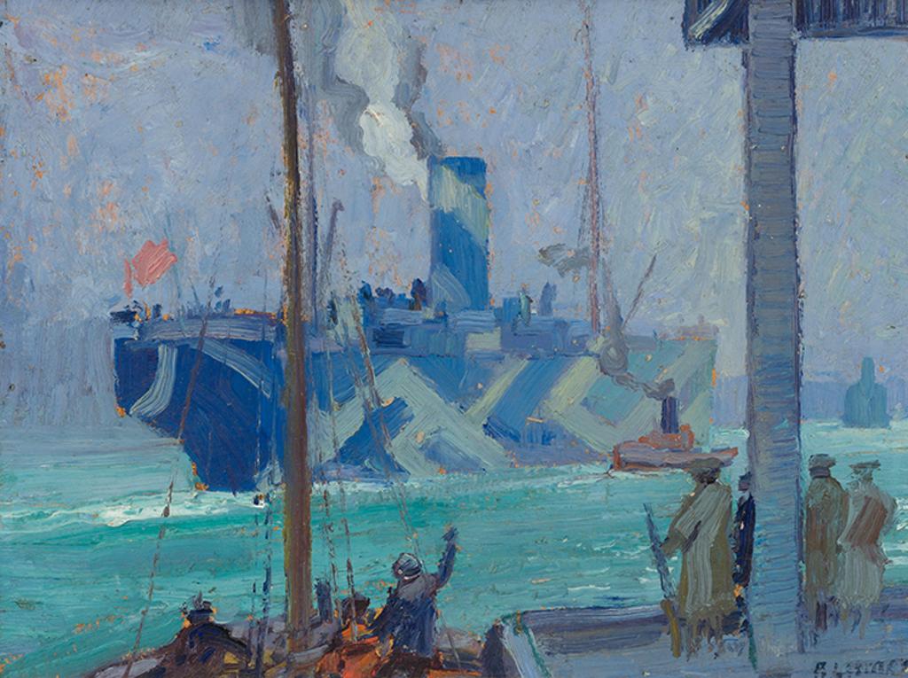 Arthur Lismer (1885-1969) - The Departure of the Troop Ship, Halifax