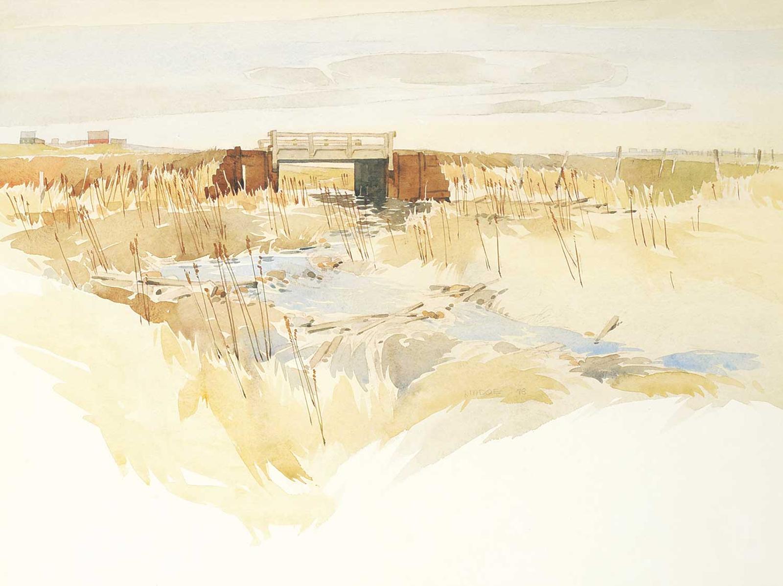 Luke Orton Lindoe (1913-1998) - Early Spring and Bridge