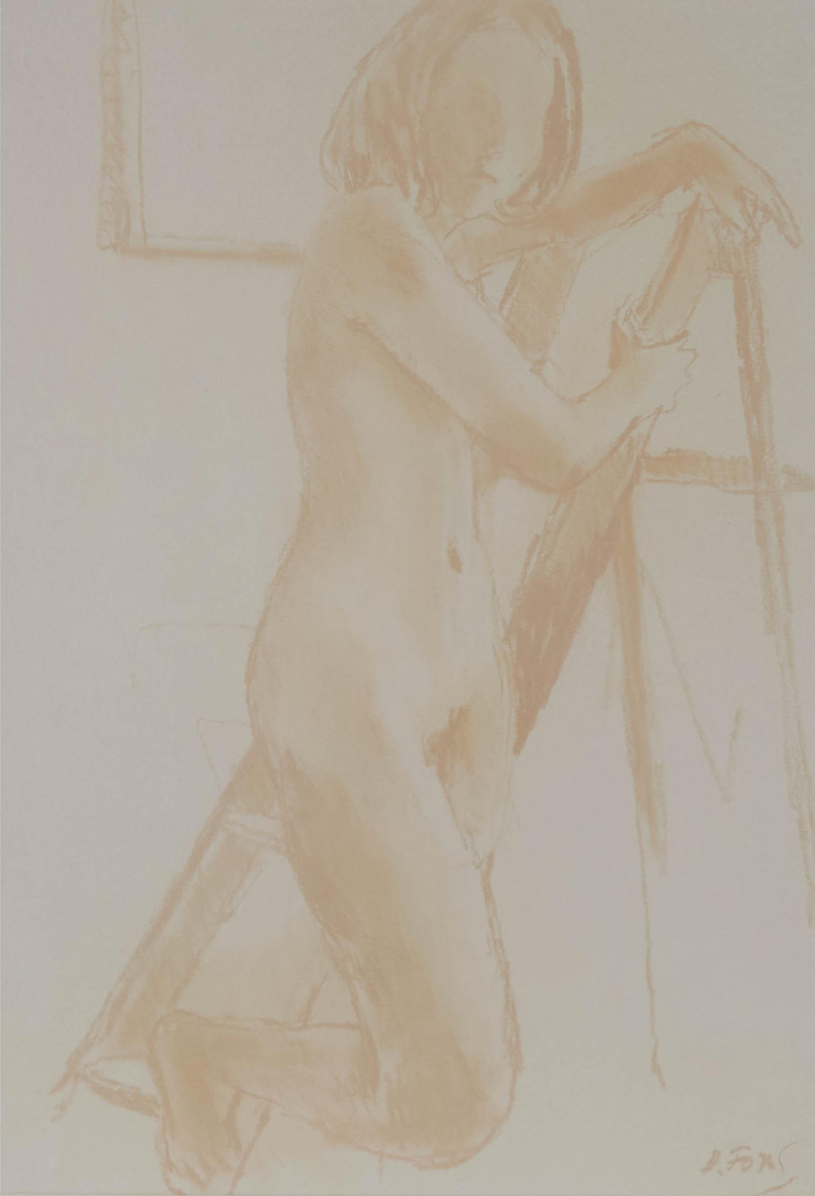 John Richard Fox (1927-2008) - Standing Nude