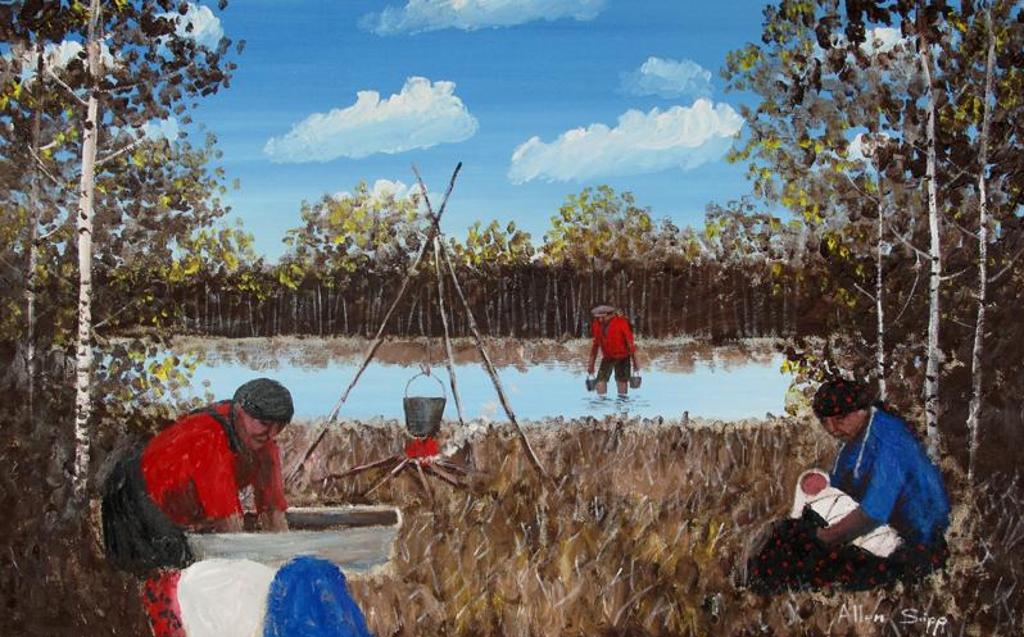 Allen Fredrick Sapp (1929-2015) - Washing Clothes In The Slough