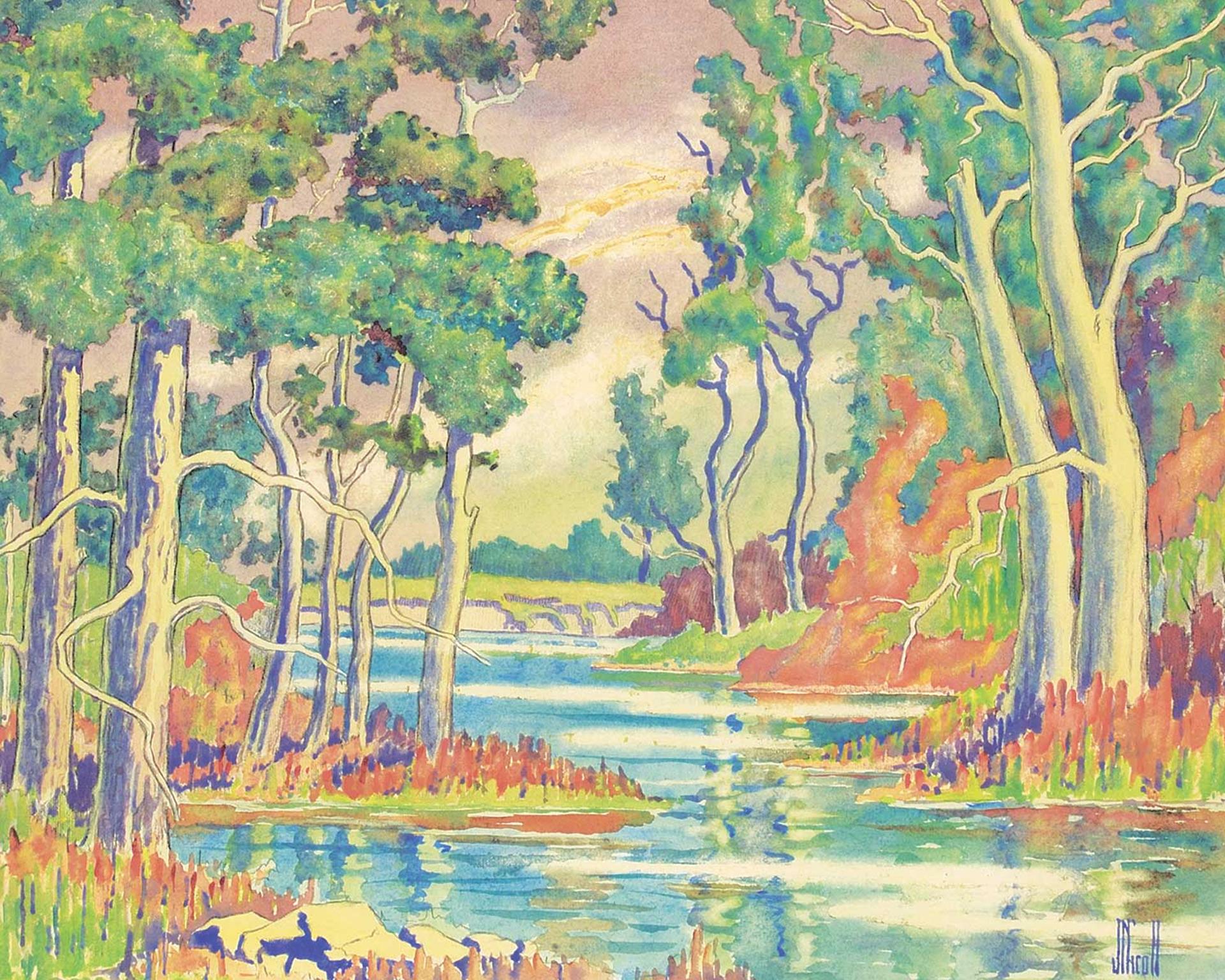 James McLaren (Jim) Nicoll (1892-1986) - Bow River
