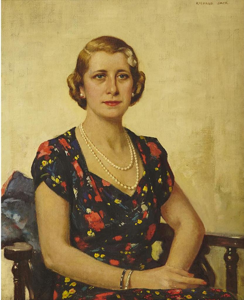 Richard Jack (1866-1952) - Portrait Of A Lady