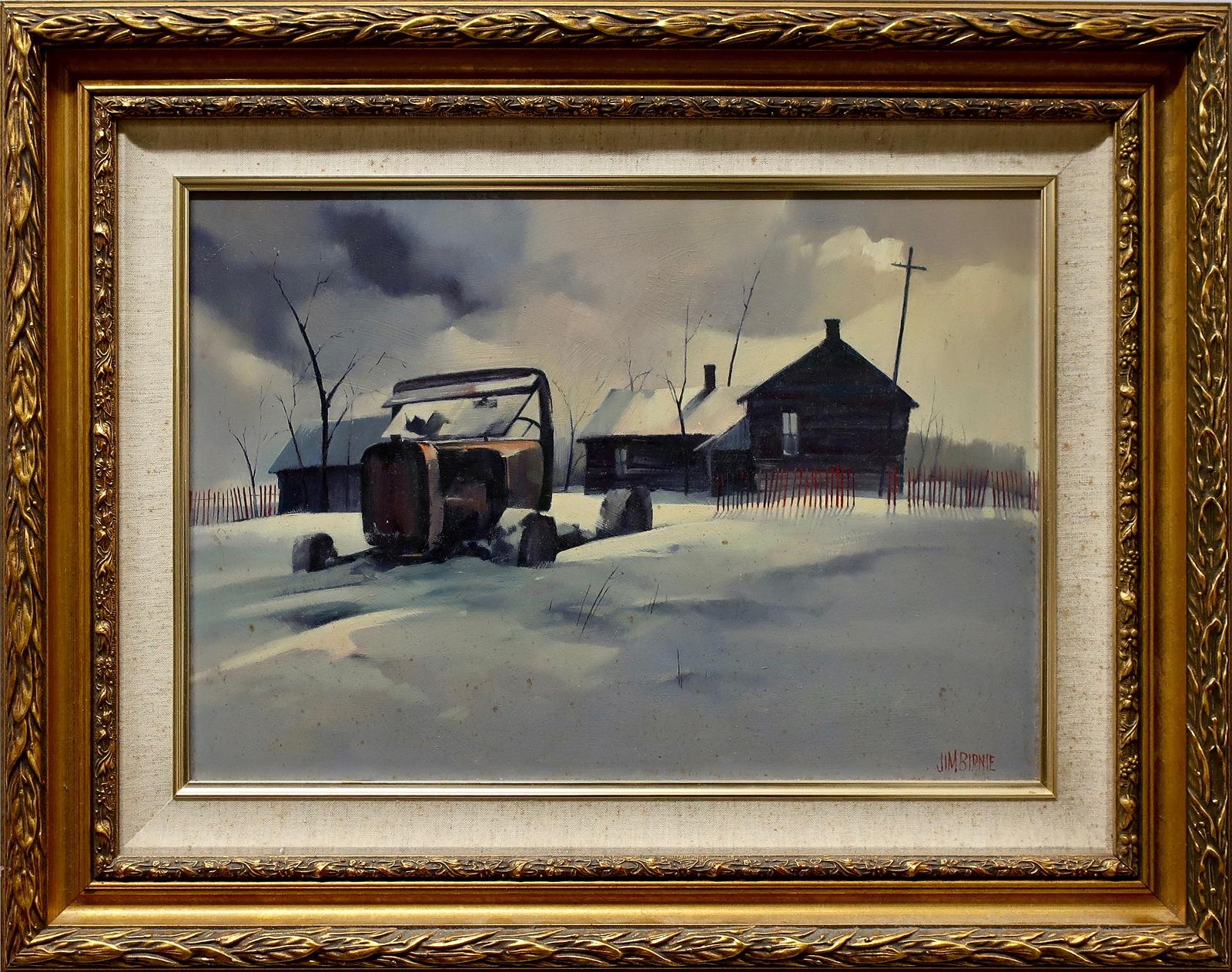 James (Jim) A. Birnie - Untitled (Abandoned Truck - Winter)