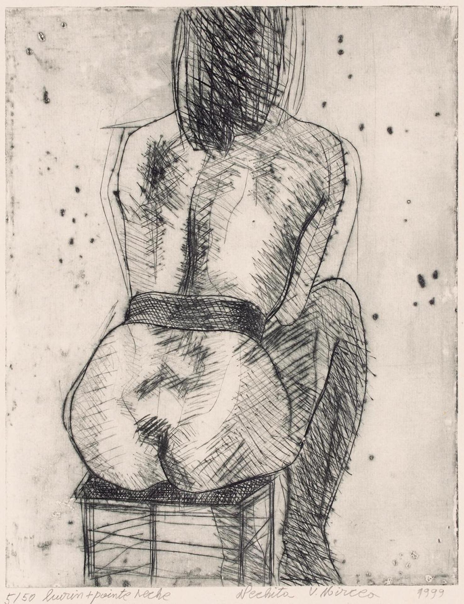 Mircea Nechita (1963) - Untitled - Seated Model