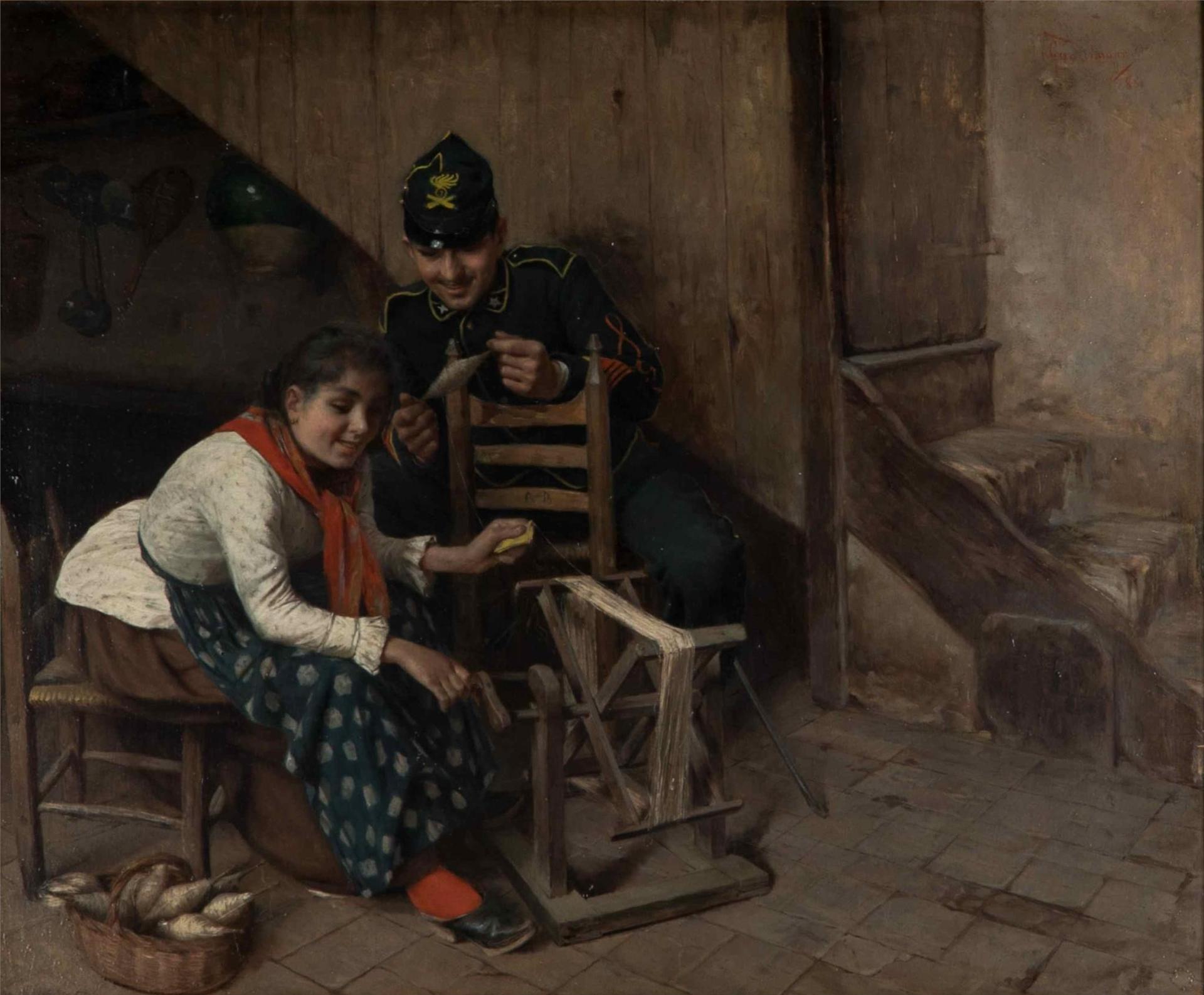 Vittorio Guaccimanni (1859-1938) - The Weaver