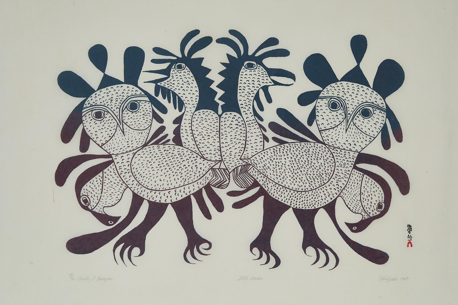 Kenojuak Ashevak (1927-2013) - Birds I Imagine