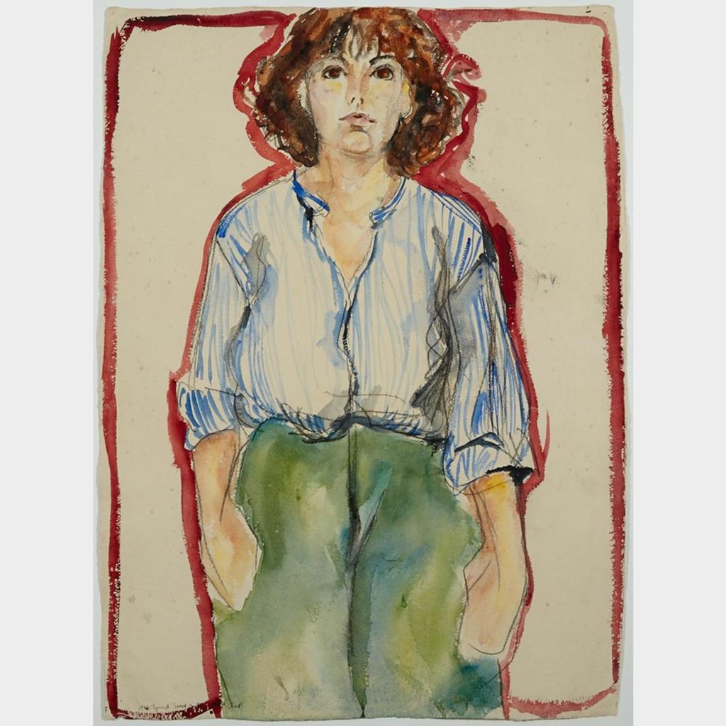 Lynn Donoghue (1953-2003) - Sweatpants And Striped Shirt