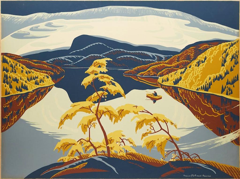 Yvonne Mckague Housser (1897-1996) - Evening, Nipigon River