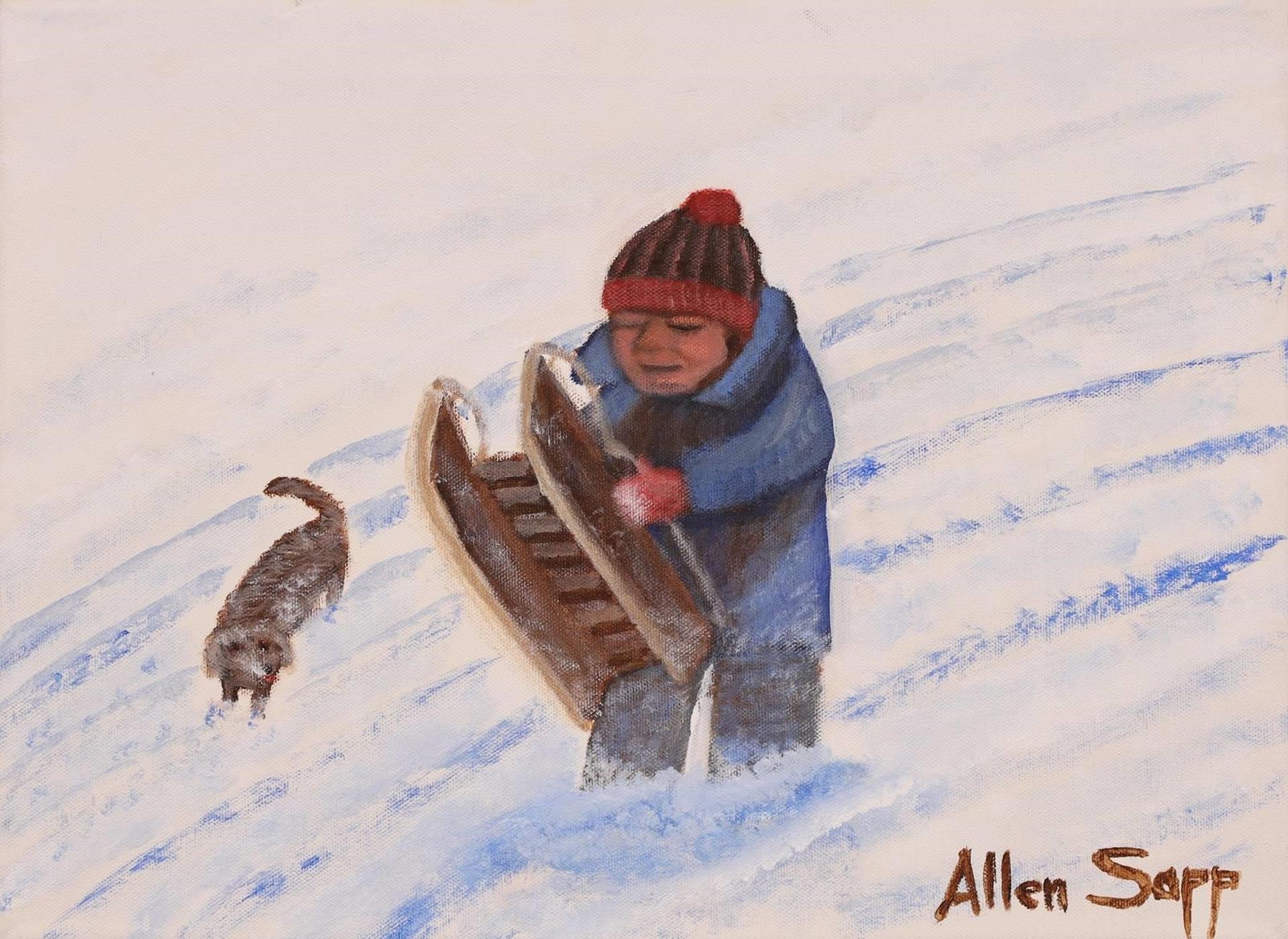 Allen Fredrick Sapp (1929-2015) - Out Sledding