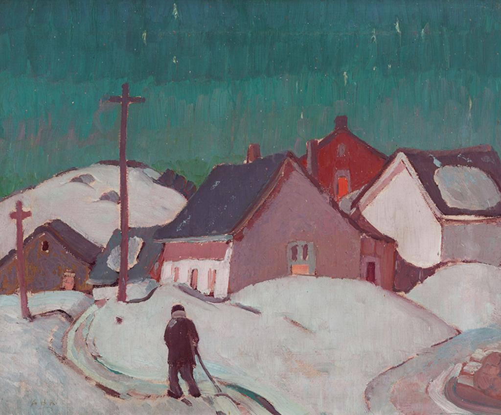 Albert Henry Robinson (1881-1956) - Quebec Village in Winter