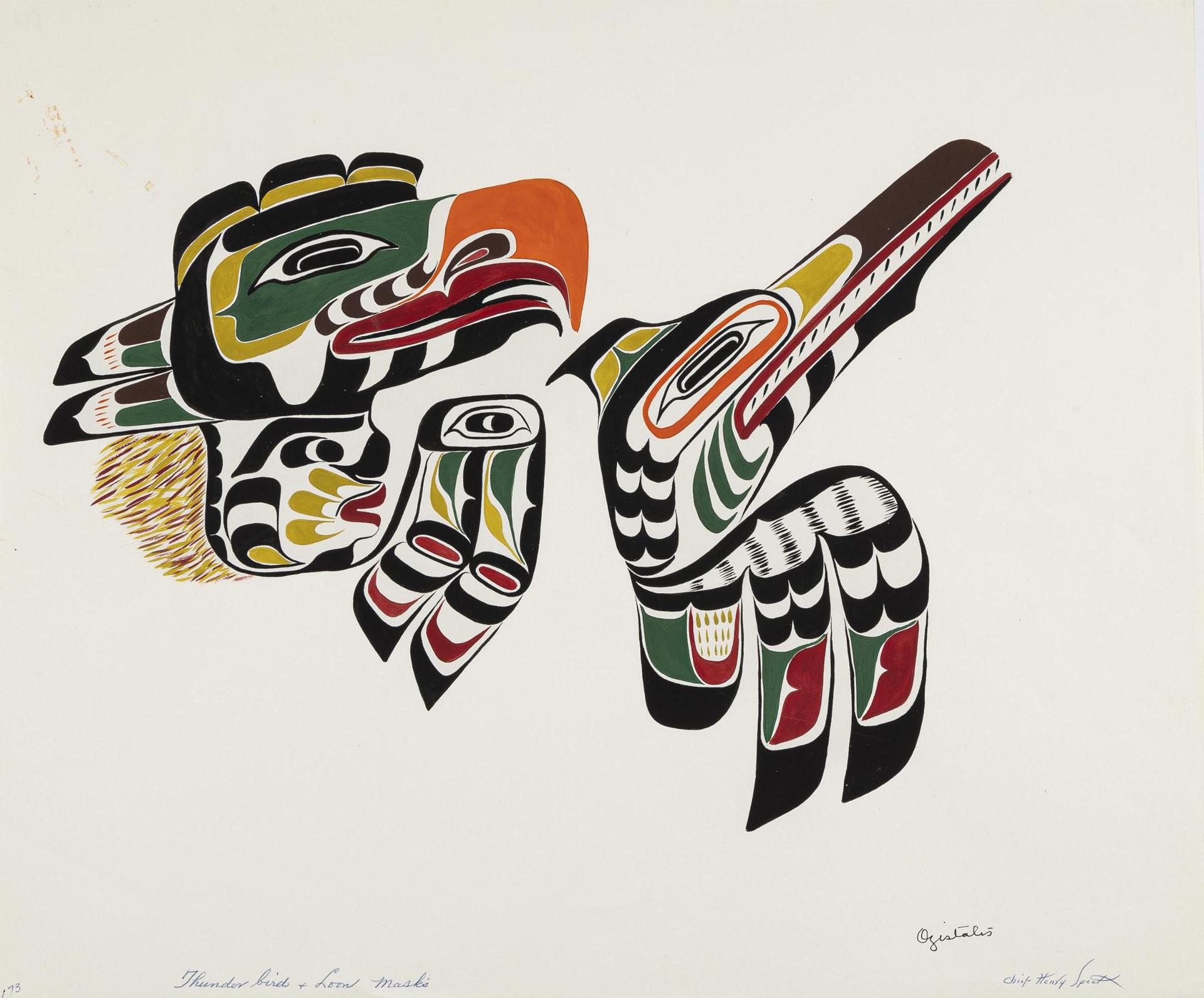 Chief Henry Speck (1908-1971) - Thunderbird And Loon Masks, 1959