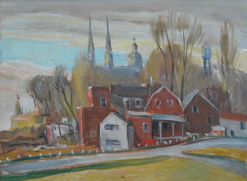 John Stanley Walsh (1907-1994) - Varennes, Quebec View, 1950
