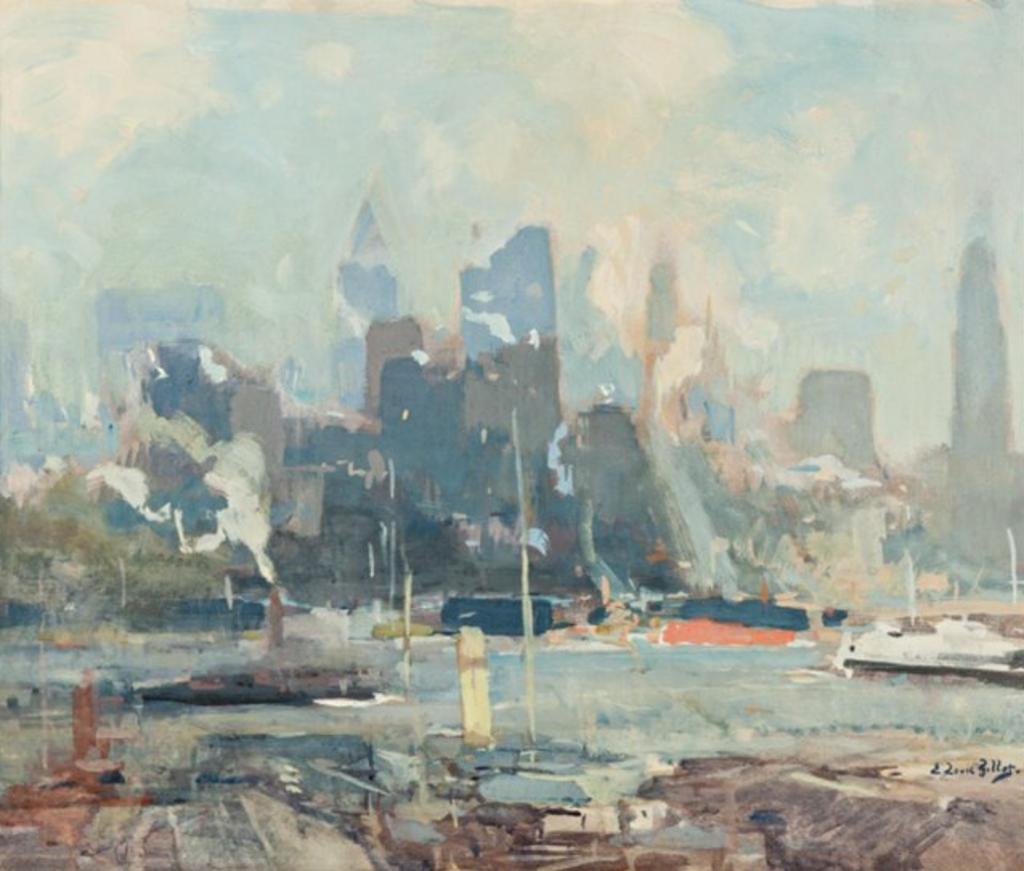 Eugene Louis Gillot (1867-1925) - New York City & Harbour