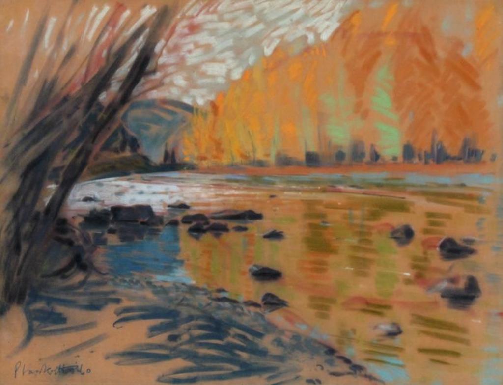 Joseph (Joe) Francis Plaskett (1918-2014) - Autumn River Landscape