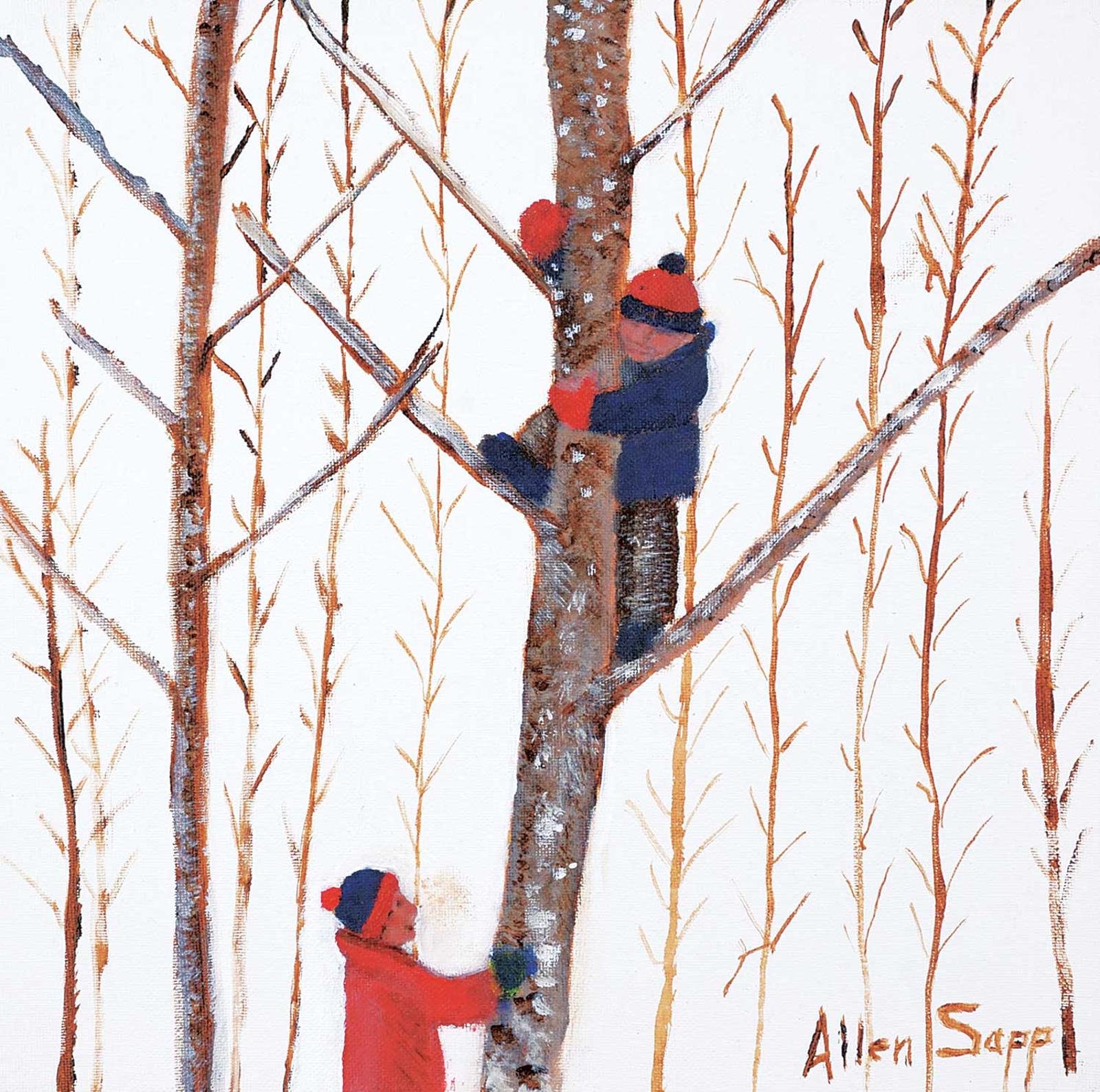 Allen Fredrick Sapp (1929-2015) - Untitled - We Climb Trees