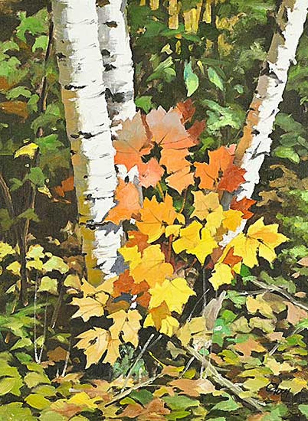 Ronald N. Okey (1921-2004) - Untitled - Forest Floor in Autumn