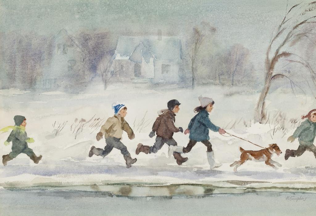 Henry John Simpkins (1906-1995) - Winter Fun